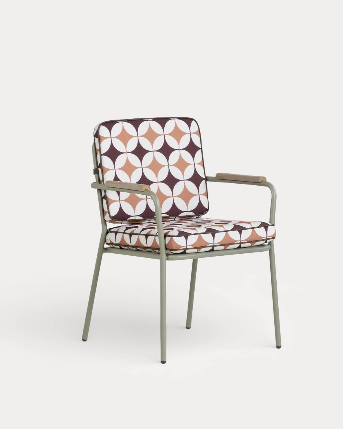 Silla de Comedor de Metal y Tela Edimbra, imagen de galer&iacute;a 1