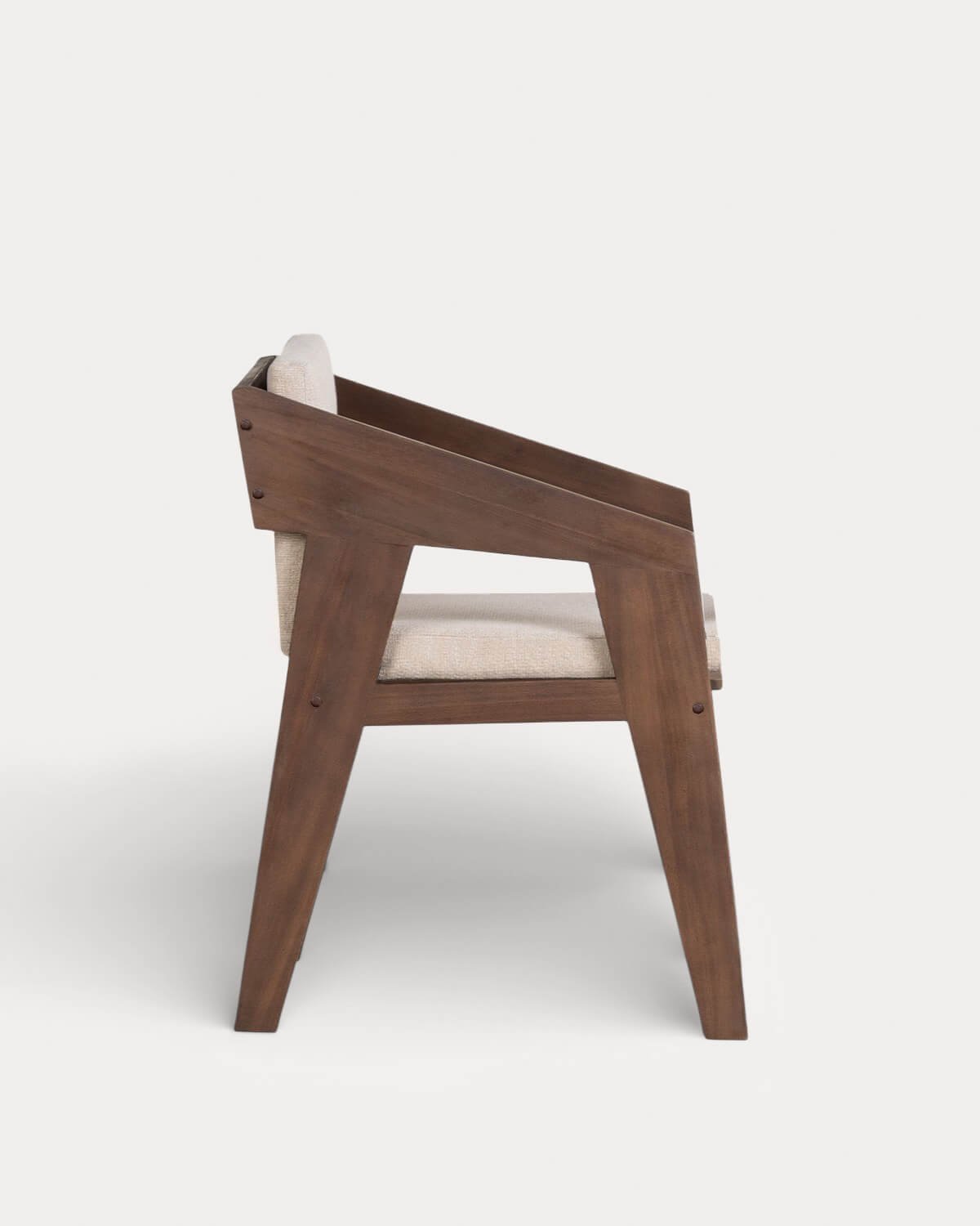 Silla de Comedor con Reposabrazos de Madera de Acacia Tanon, imagen de galer&iacute;a 4