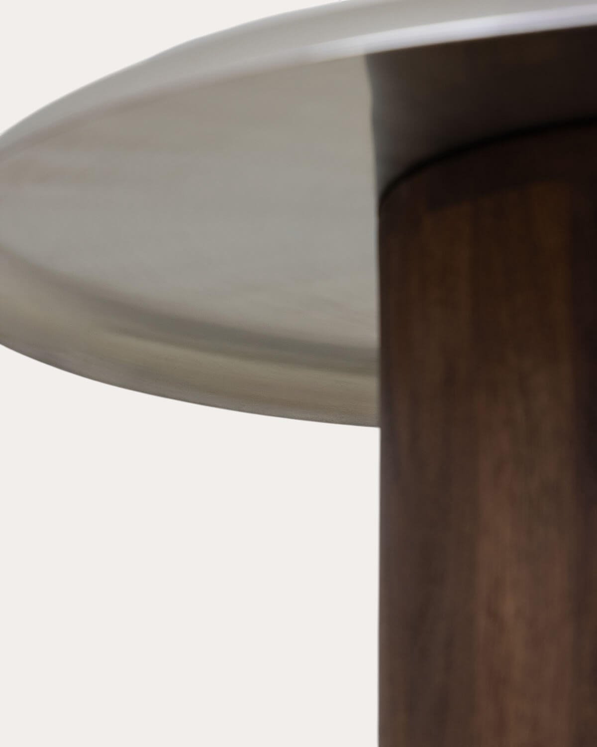 Mesa Auxiliar Redonda de Madera de Mango y Metal (Ø50 cm) Fabio, imagen de galer&iacute;a 5