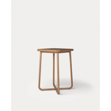 Mesa Alta de Exterior Cuadrada de Madera de Eucalipto (70x70 cm) Elnes Eucalipto - The Masie