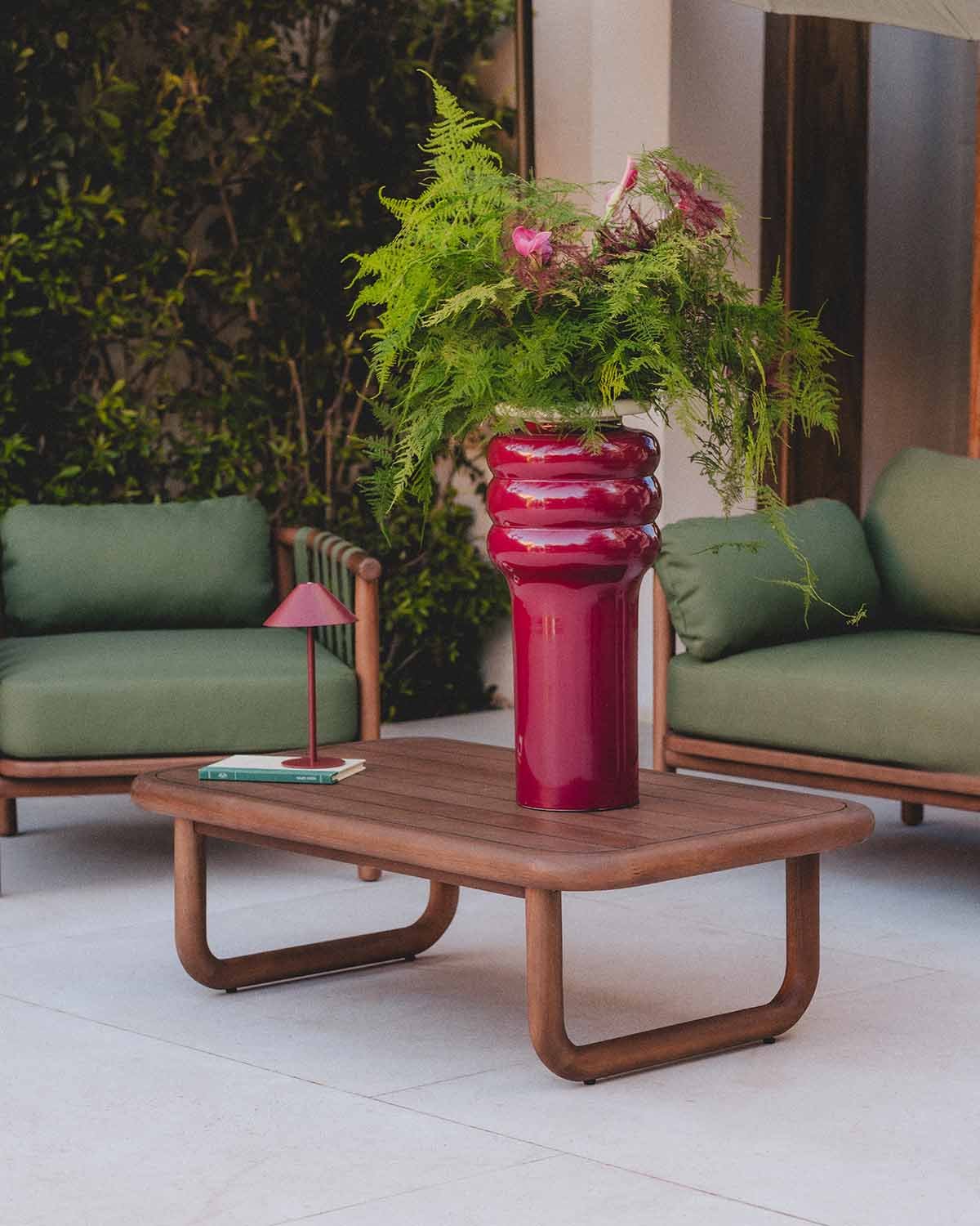 Mesa de Centro Rectangular de Madera de Eucalipto (110x65 cm) Elnes, imagen de galer&iacute;a 2