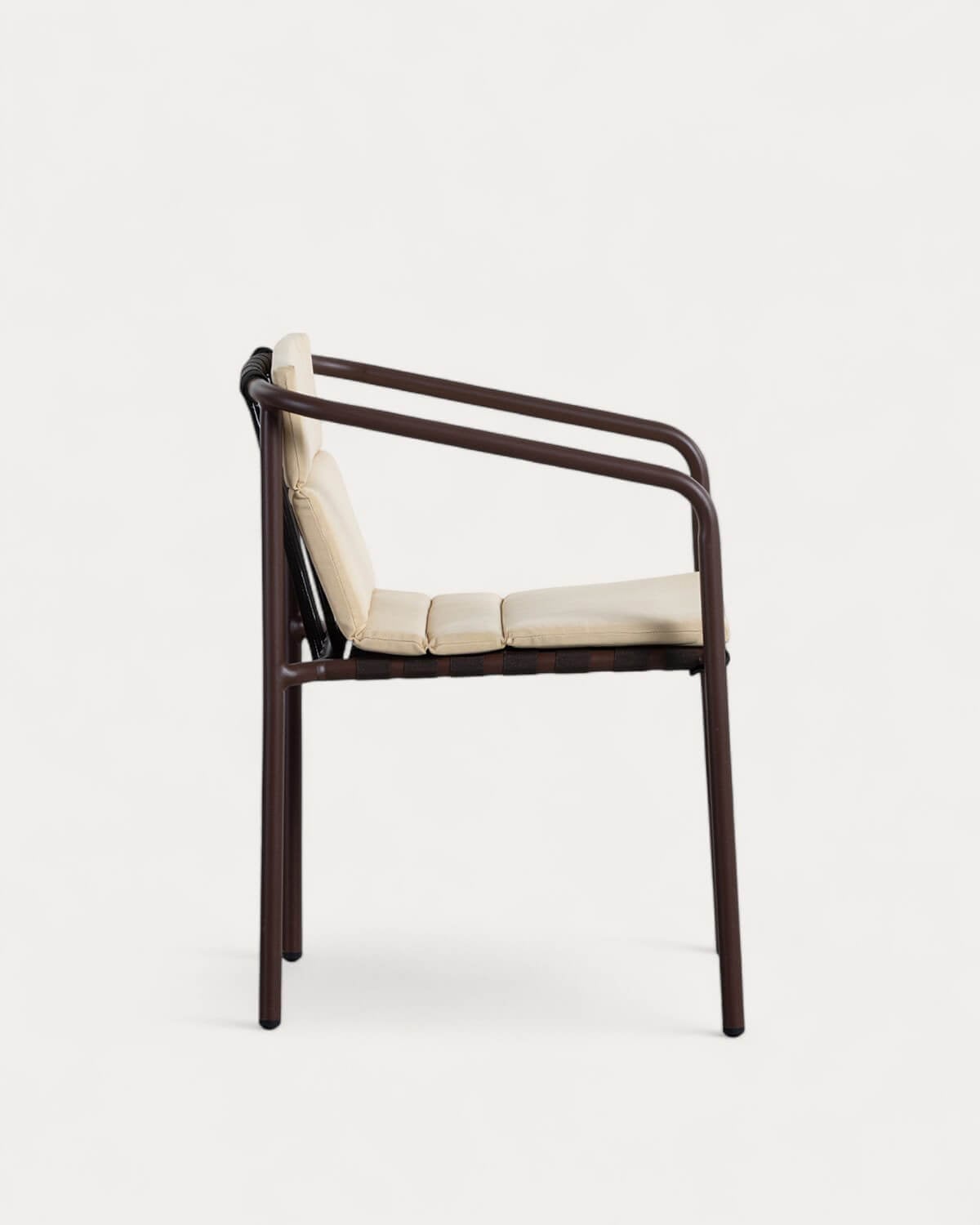 Silla de exterior con reposabrazos de aluminio y tela Vinke, imagen de galer&iacute;a 3