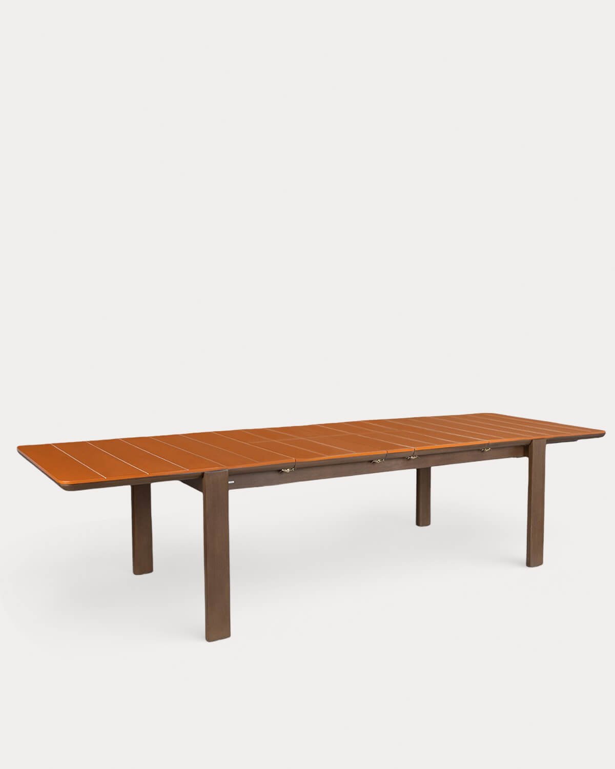 Mesa Extensible Rectangular de Comedor de Cemento y Madera de Acacia (225-330x100 cm) Ubel, imagen de galer&iacute;a 2