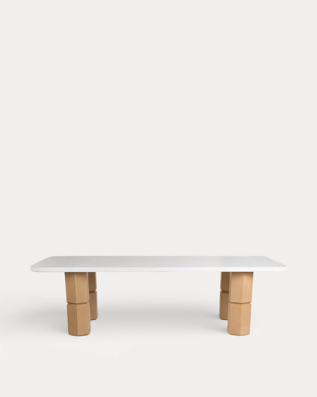 Mesa de Comedor Rectangular de Terrazo y Madera de Acacia (270x120 cm) Ixiar, imagen de galer&iacute;a 3