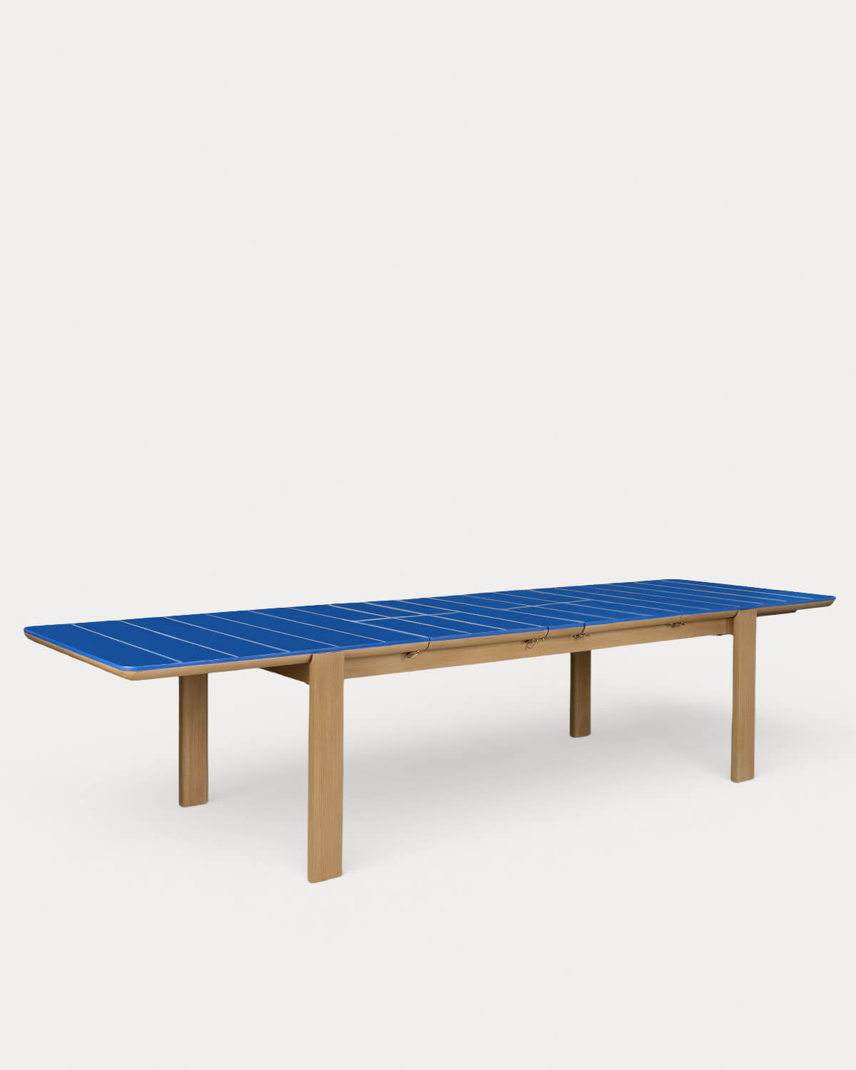 Mesa Extensible Rectangular de Exterior de Cemento y Madera de Acacia (225-330x100 cm) Ubel, imagen de galer&iacute;a 2