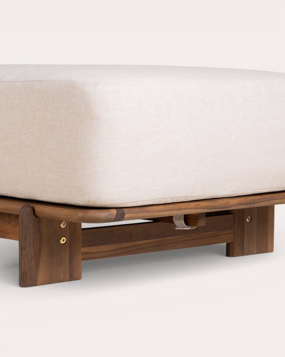 Tumbona Reclinable de Madera de Acacia con Cojín de Tela Cael , imagen de galer&iacute;a 9