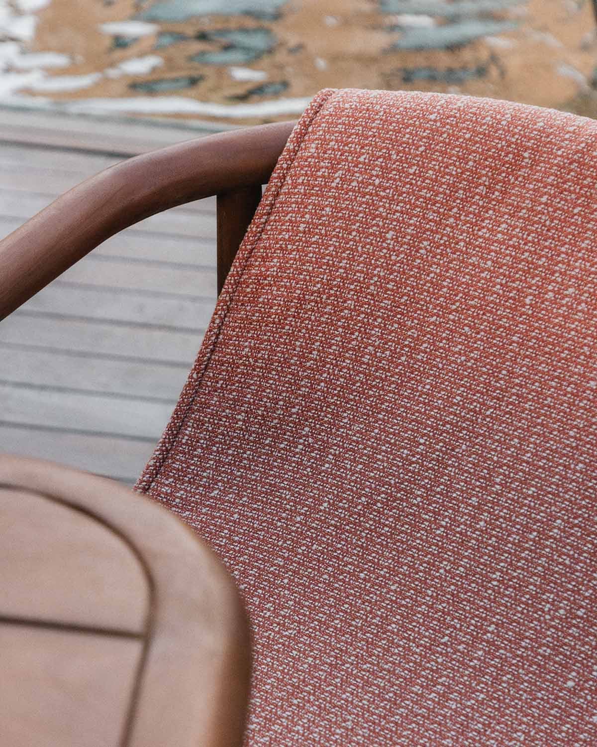 Pack 4 Sillas de Exterior de Madera de Eucalipto y Tela Clhoti, imagen de galer&iacute;a 3