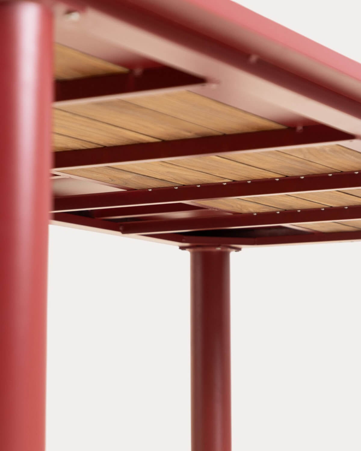 Mesa de Exterior Rectangular de Metal y Madera de Teca (220x110 cm) Lirae, imagen de galer&iacute;a 7