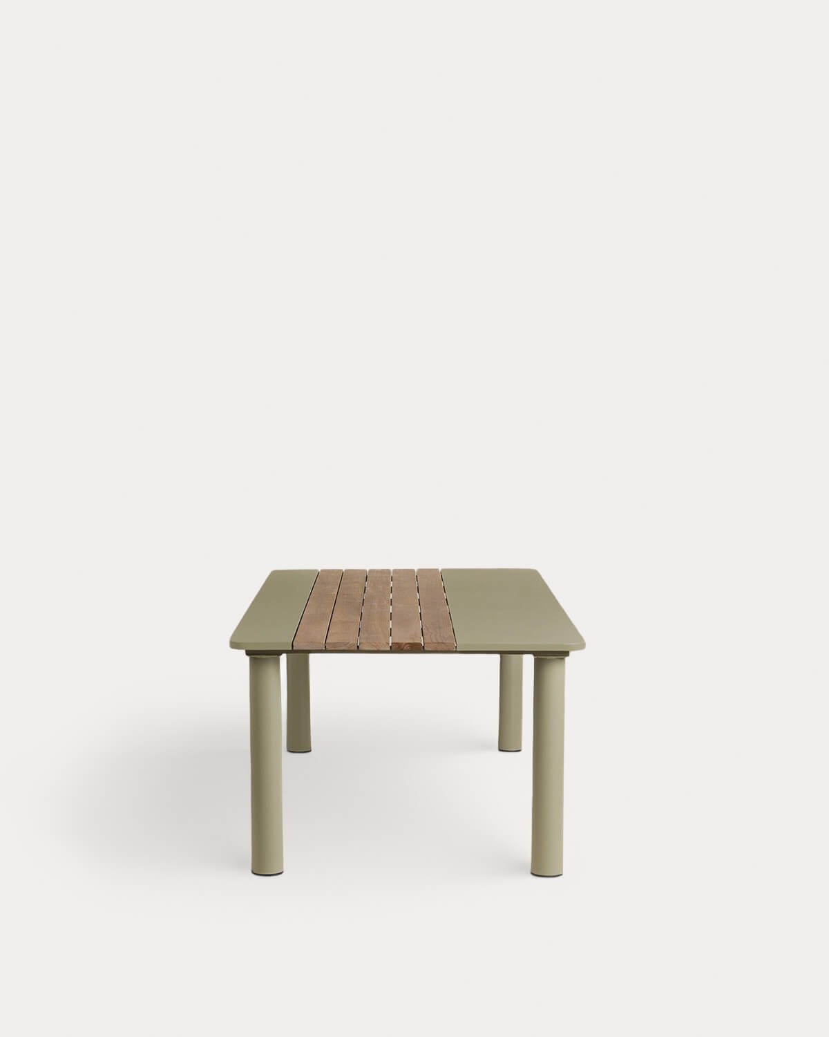 Mesa de Comedor Rectangular de Metal y Madera de Teca (220x110 cm) Lirae, imagen de galer&iacute;a 2