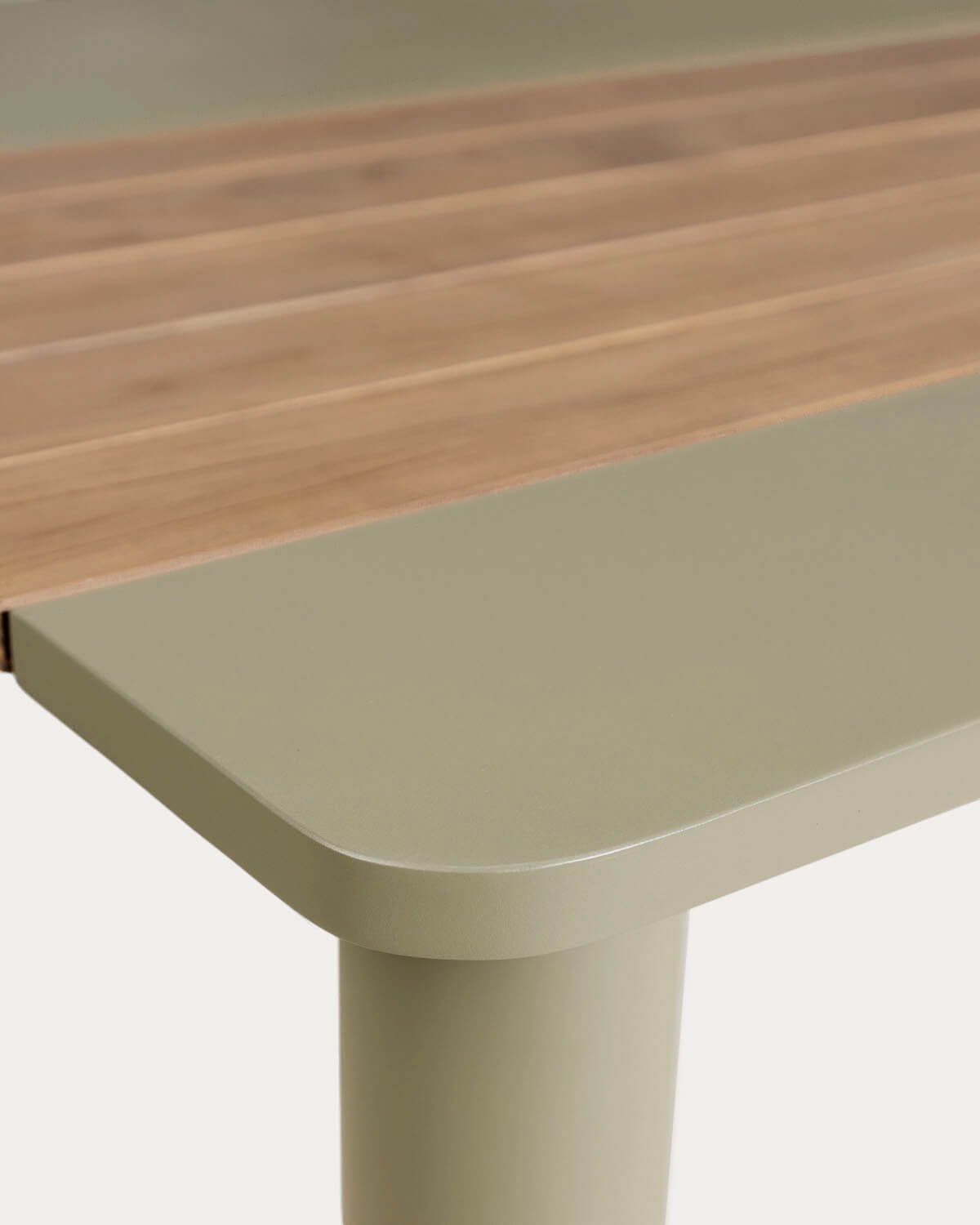 Mesa de Comedor Rectangular de Metal y Madera de Teca (220x110 cm) Lirae, imagen de galer&iacute;a 5