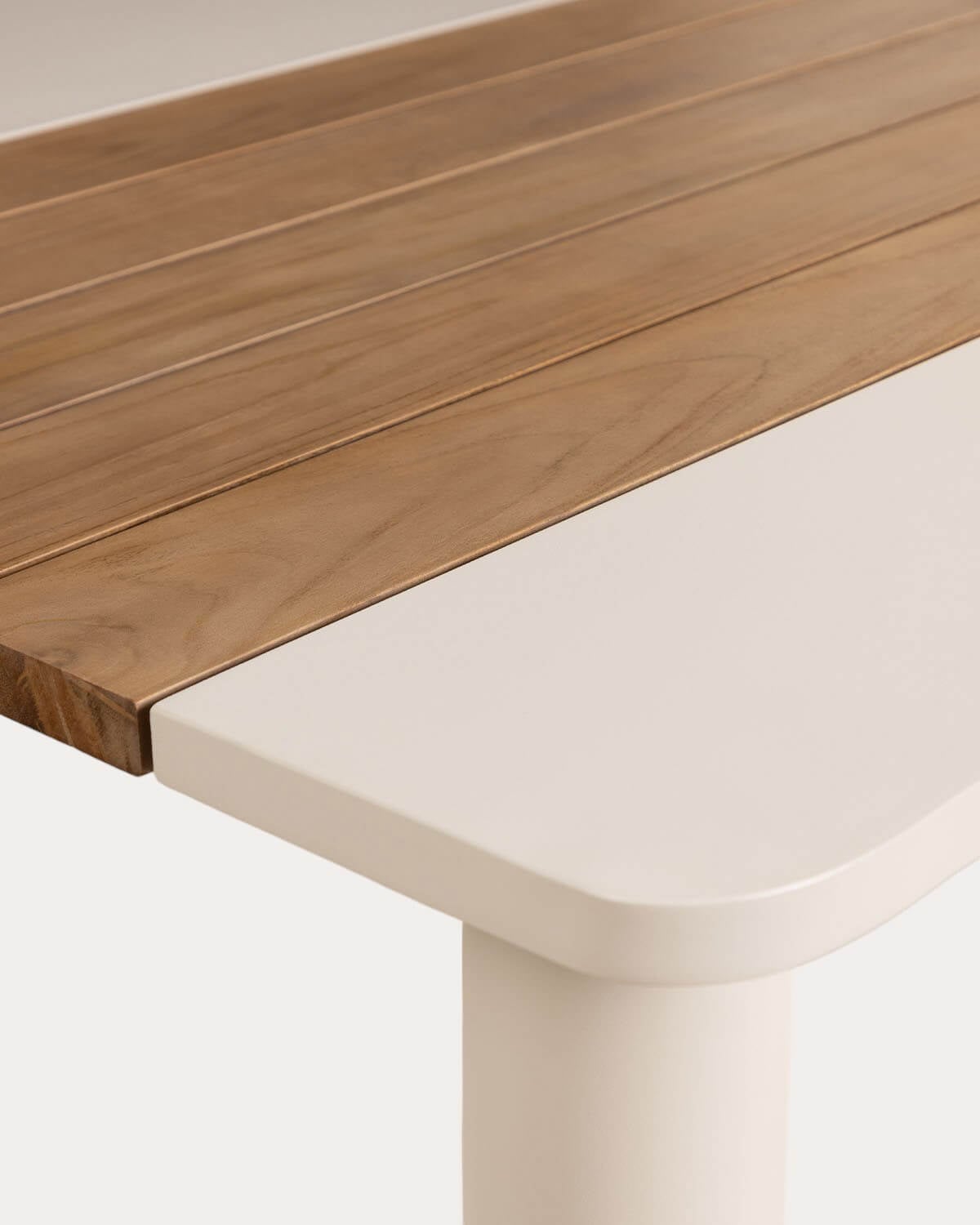 Mesa de Exterior Rectangular de Metal y Madera de Teca (220x110 cm) Lirae, imagen de galer&iacute;a 6