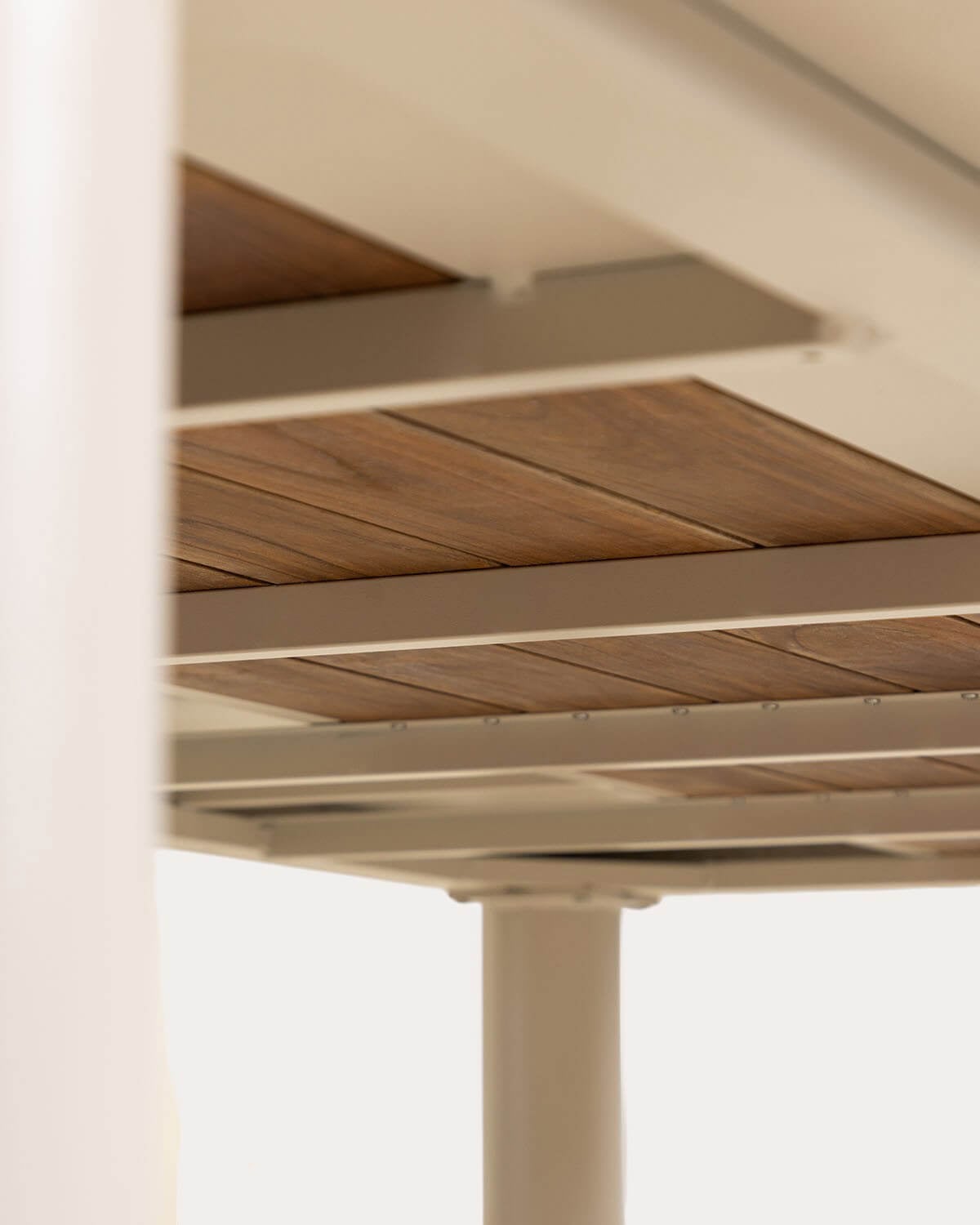 Mesa de Exterior Rectangular de Metal y Madera de Teca (220x110 cm) Lirae, imagen de galer&iacute;a 7