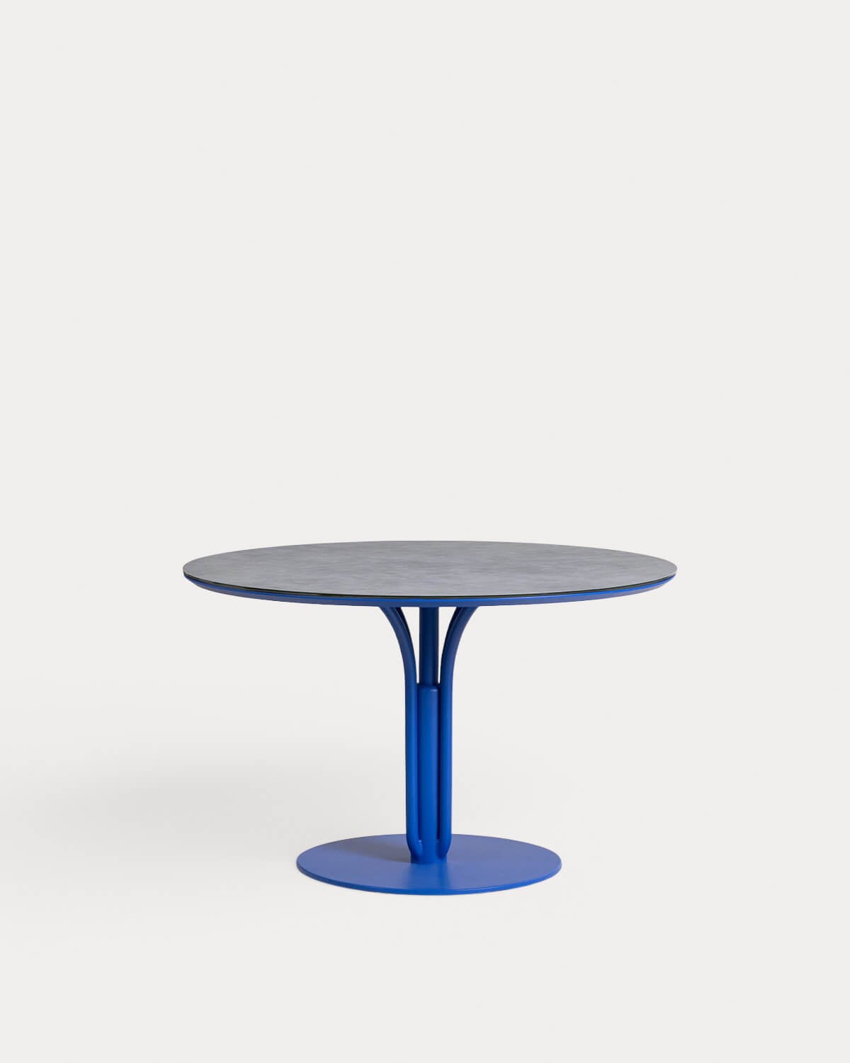 Mesa de Comedor Redonda de Metal y Cristal Templado (Ø120 cm) Llibet, imagen de galer&iacute;a 4