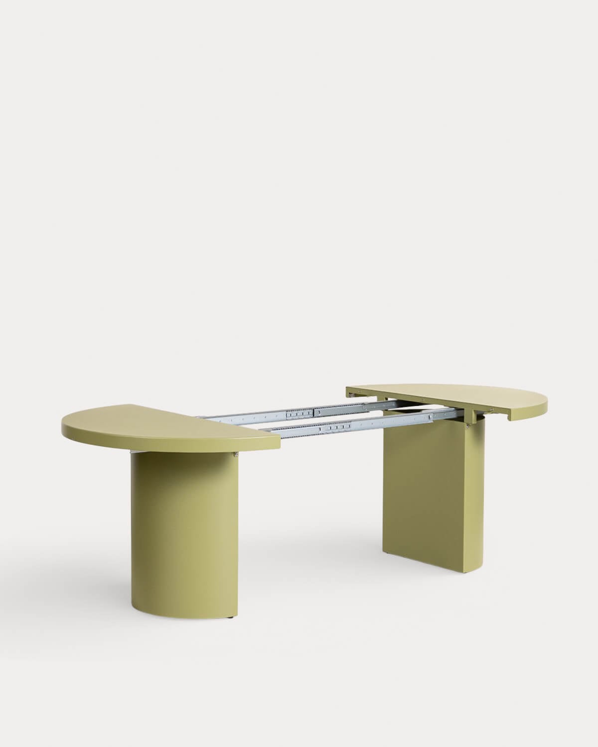 Mesa Extensible Redonda de Comedor de Metal (Ø120-240x120 cm) Beca, imagen de galer&iacute;a 5