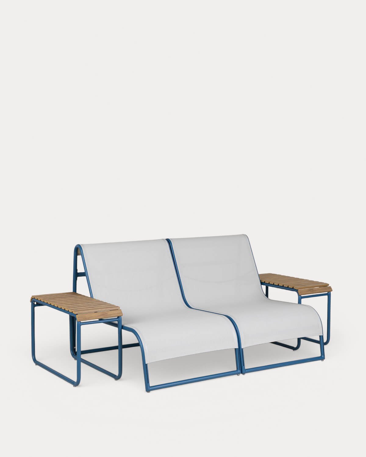 Set de Sillón 2 Plazas de Jardín con 2 Mesas Auxiliares de Aluminio Dreisi, imagen de galer&iacute;a 1