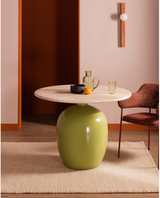 Mesa de Comedor Redonda de Cemento (Ø100 cm) Uxue