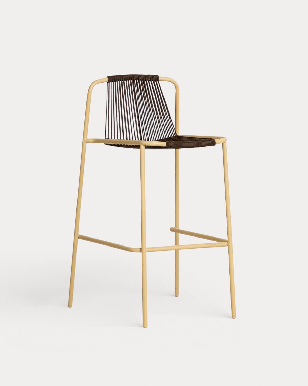 Taburete Alto de Exterior de Metal y Cuerda (75 cm) Mayailer, imagen de galer&iacute;a 1