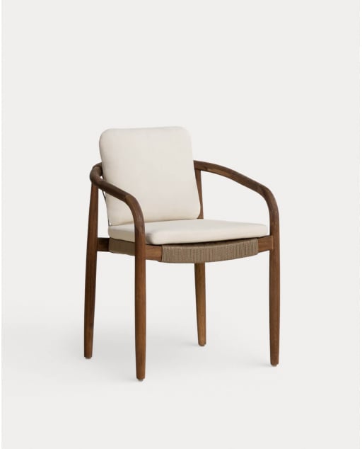 Silla de Comedor de Madera de Acacia Loli - Acacia Oscuro