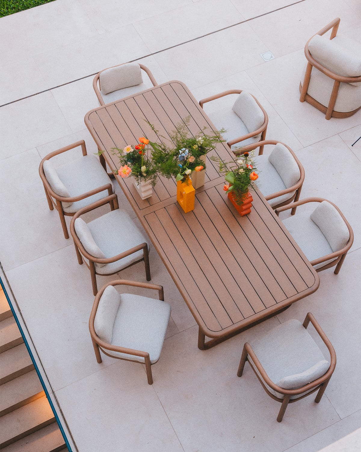 Mesa de Exterior Rectangular de Madera de Eucalipto (240x100 cm) Edvard, imagen de galer&iacute;a 2