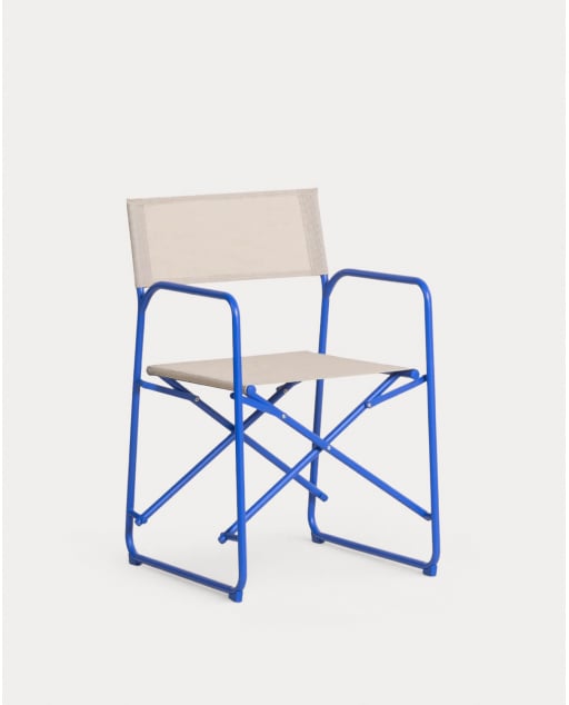 Pack 2 Sillas de Exterior Plegable de Metal y Tela Bowye