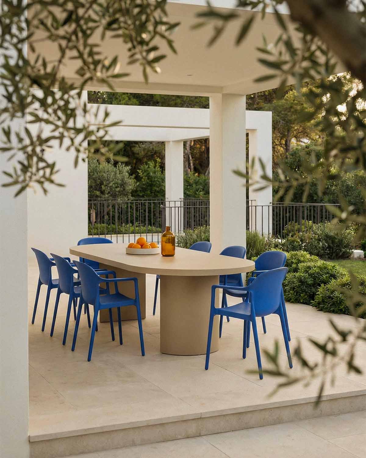 Mesa Extensible Redonda de Exterior de Aluminio (Ø120-240x120 cm) Beca, imagen de galer&iacute;a 2