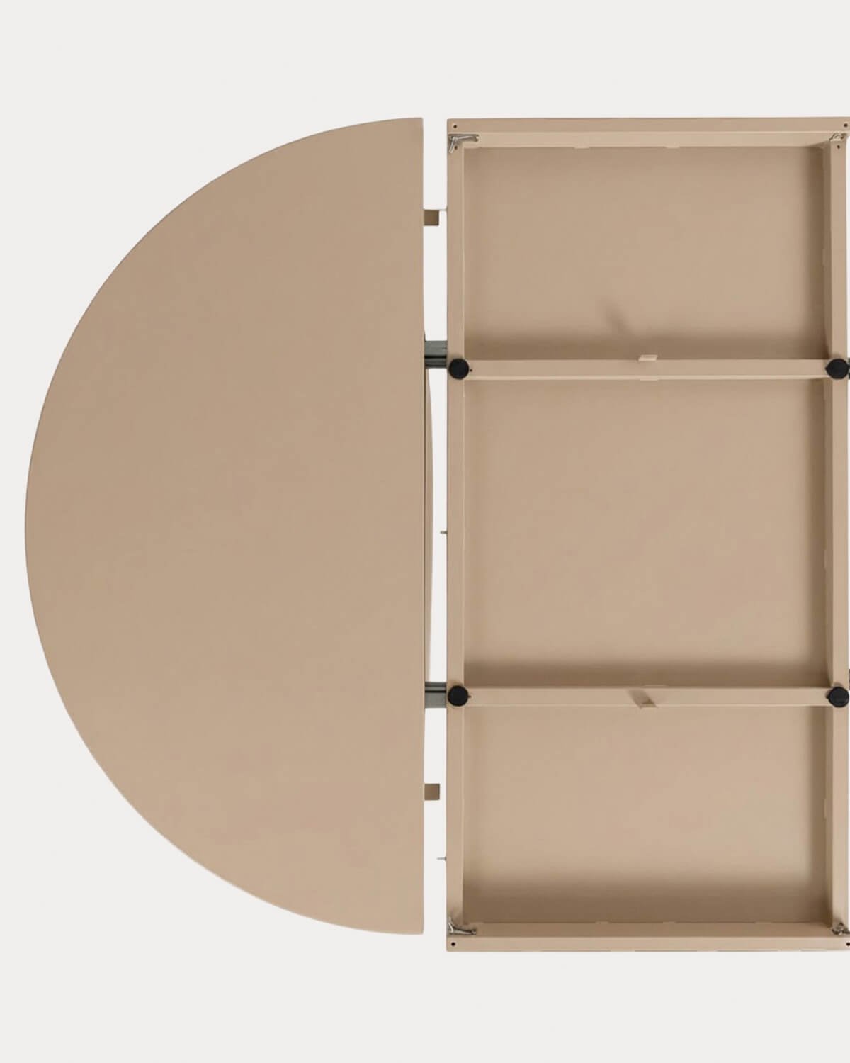 Mesa Extensible Redonda de Comedor de Metal (Ø120-240x120 cm) Beca, imagen de galer&iacute;a 10