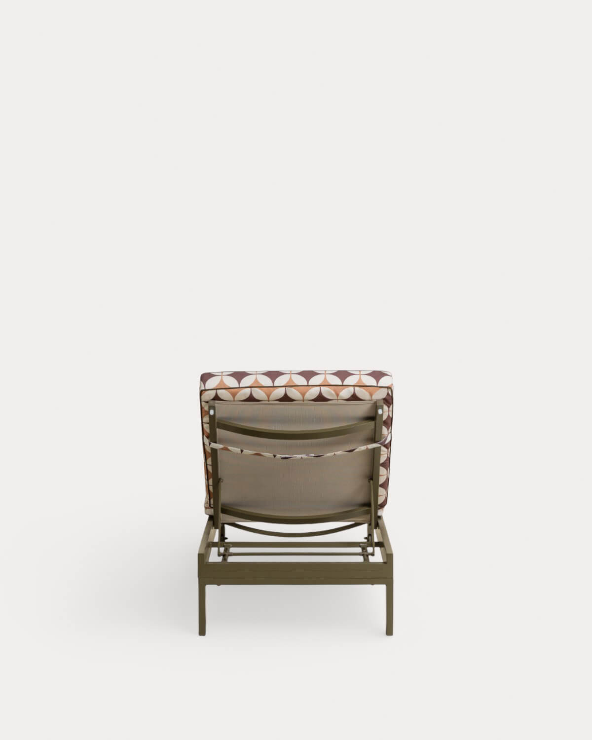 Tumbona Reclinable de Aluminio Kreta con Cojín de Tela Edimbra, imagen de galer&iacute;a 5