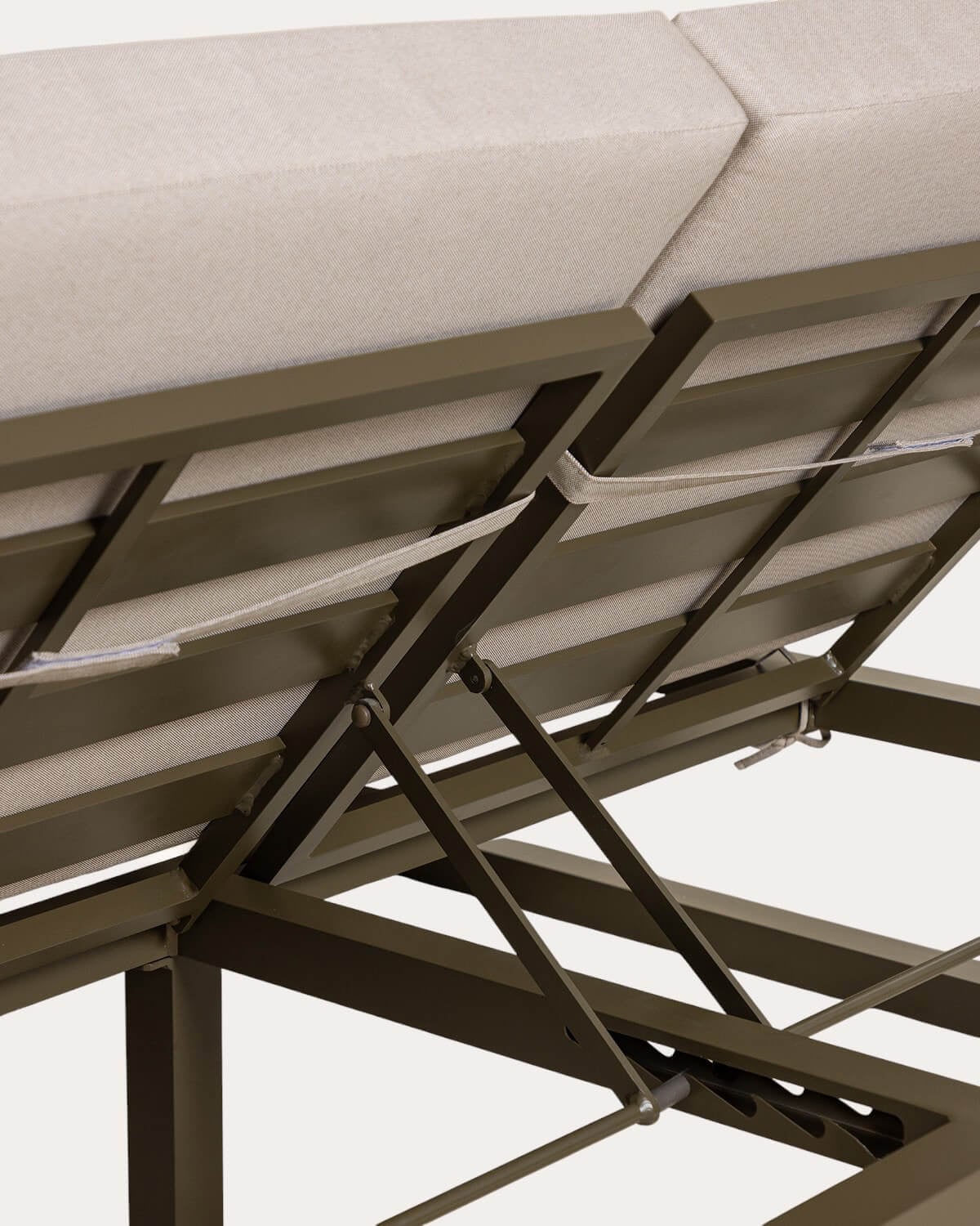 Tumbona Doble Reclinable de Aluminio con Cojín de Tela Kewin, imagen de galer&iacute;a 8