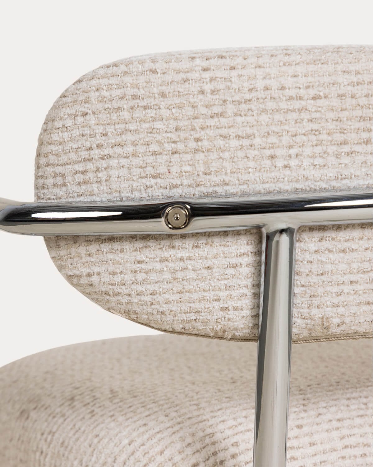 Silla de Comedor de Metal y Tela Yeray, imagen de galer&iacute;a 5