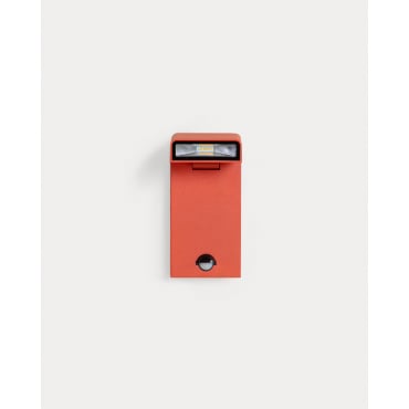 Aplique de Pared Exterior LED de Aluminio Ezan Rojo Brick - The Masie