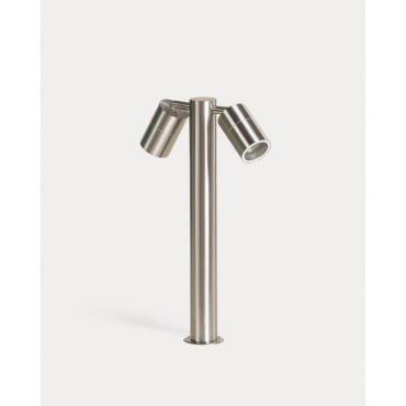 Baliza Exterior de Metal Mahora Gris Cepillado - The Masie