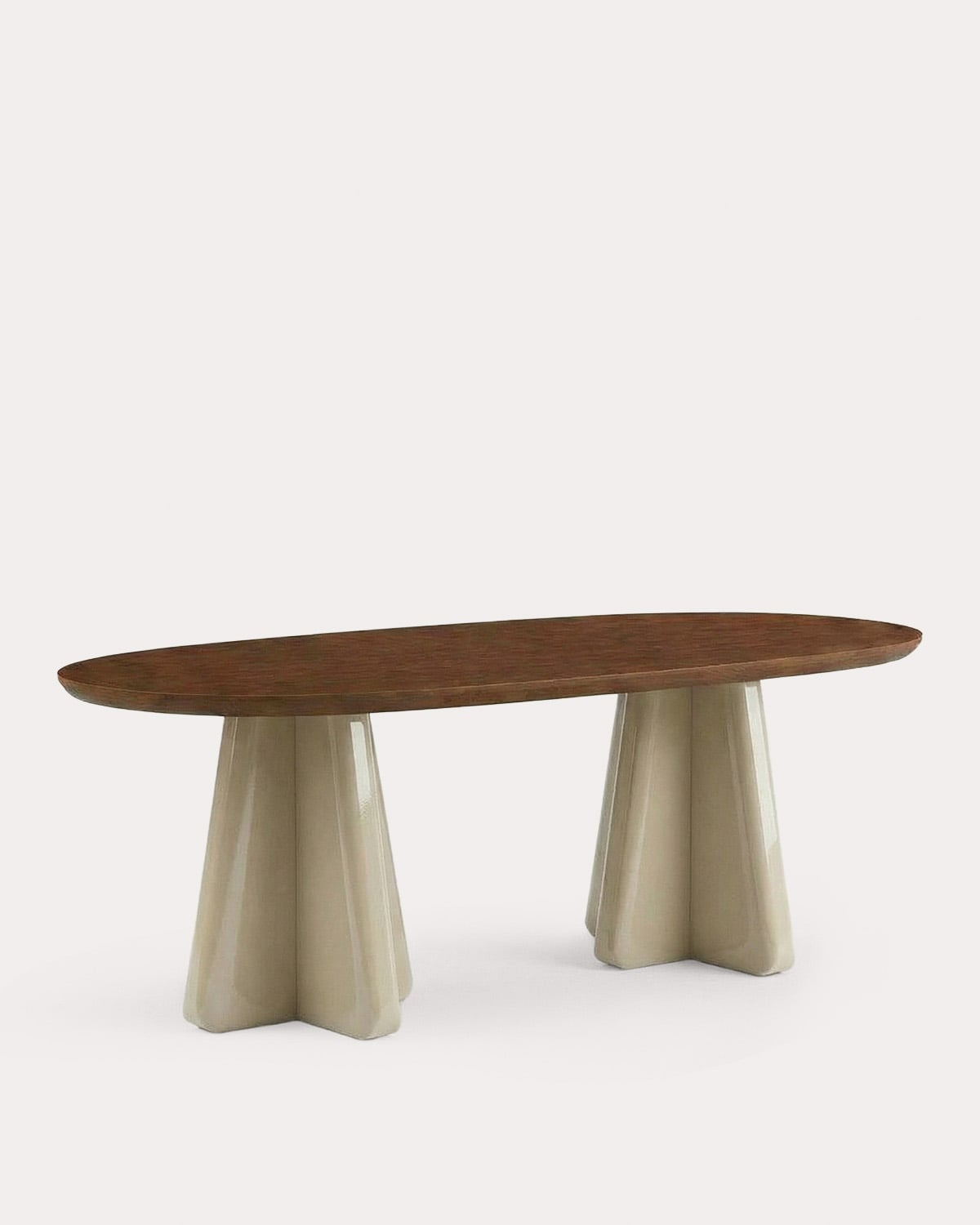 Mesa de Comedor Ovalada de Madera (220x110 cm) Roxenna, imagen de galer&iacute;a 1