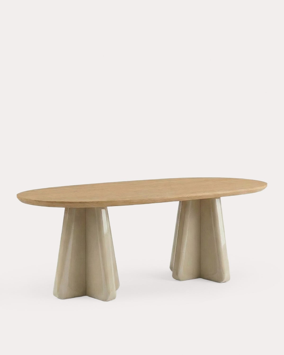 Mesa de Comedor Ovalada de Madera (220x110 cm) Roxenna, imagen de galer&iacute;a 1