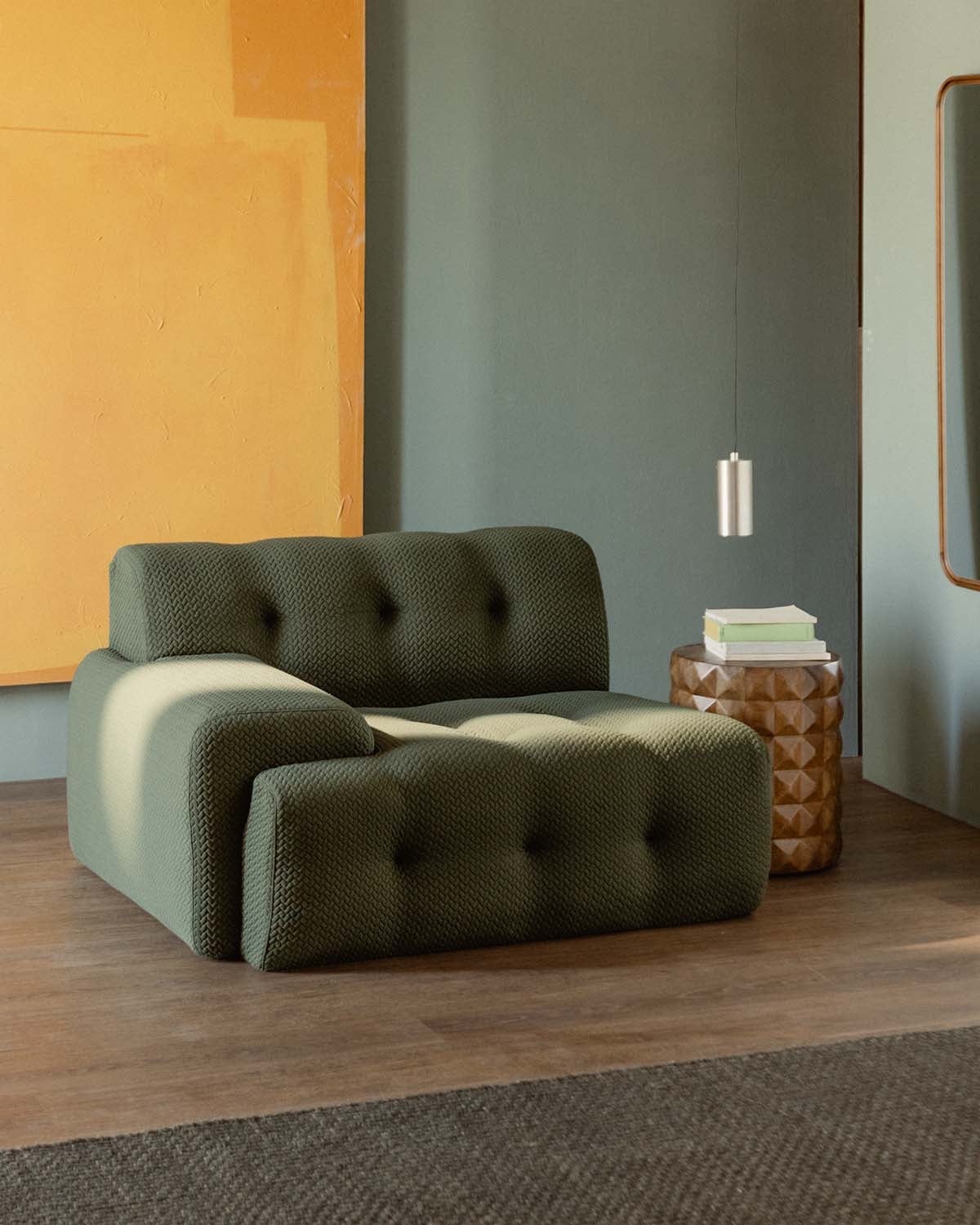 Módulo Esquinero Izquierdo de Tela Envasado al Vacío para Sofá Modular Nahual, imagen de galer&iacute;a 2