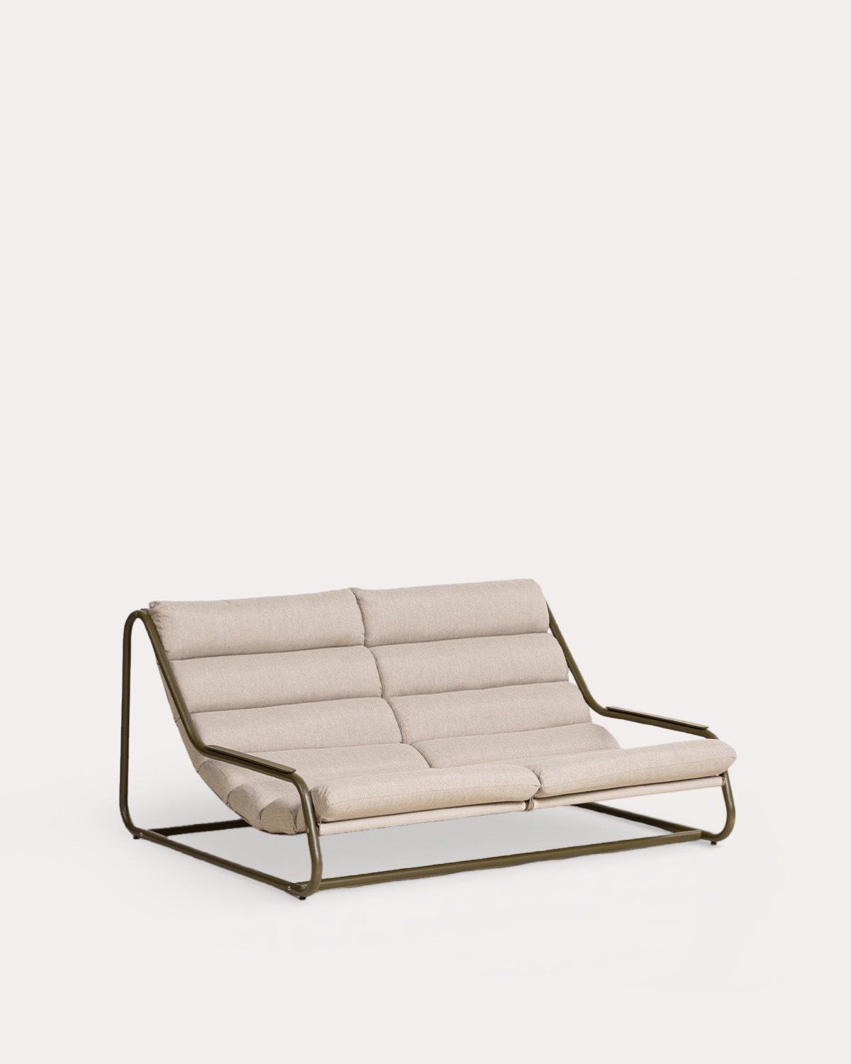 Set de Jardín con Sofá 2 Plazas, 2 Sillones, 1 Mesa de Centro y 1 Mesa Auxiliar de Metal y Tela Jazmin, imagen de galer&iacute;a 4