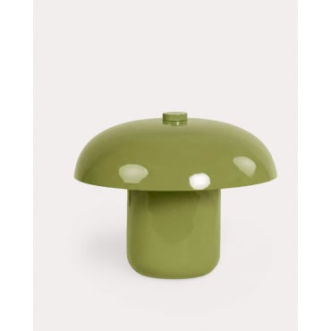 Lámpara de Sobremesa de Metal Madine Verde Olive - The Masie