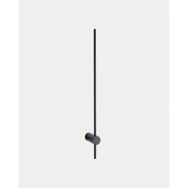 Aplique de Pared LED de Metal Shuja Negro Obsidian - The Masie