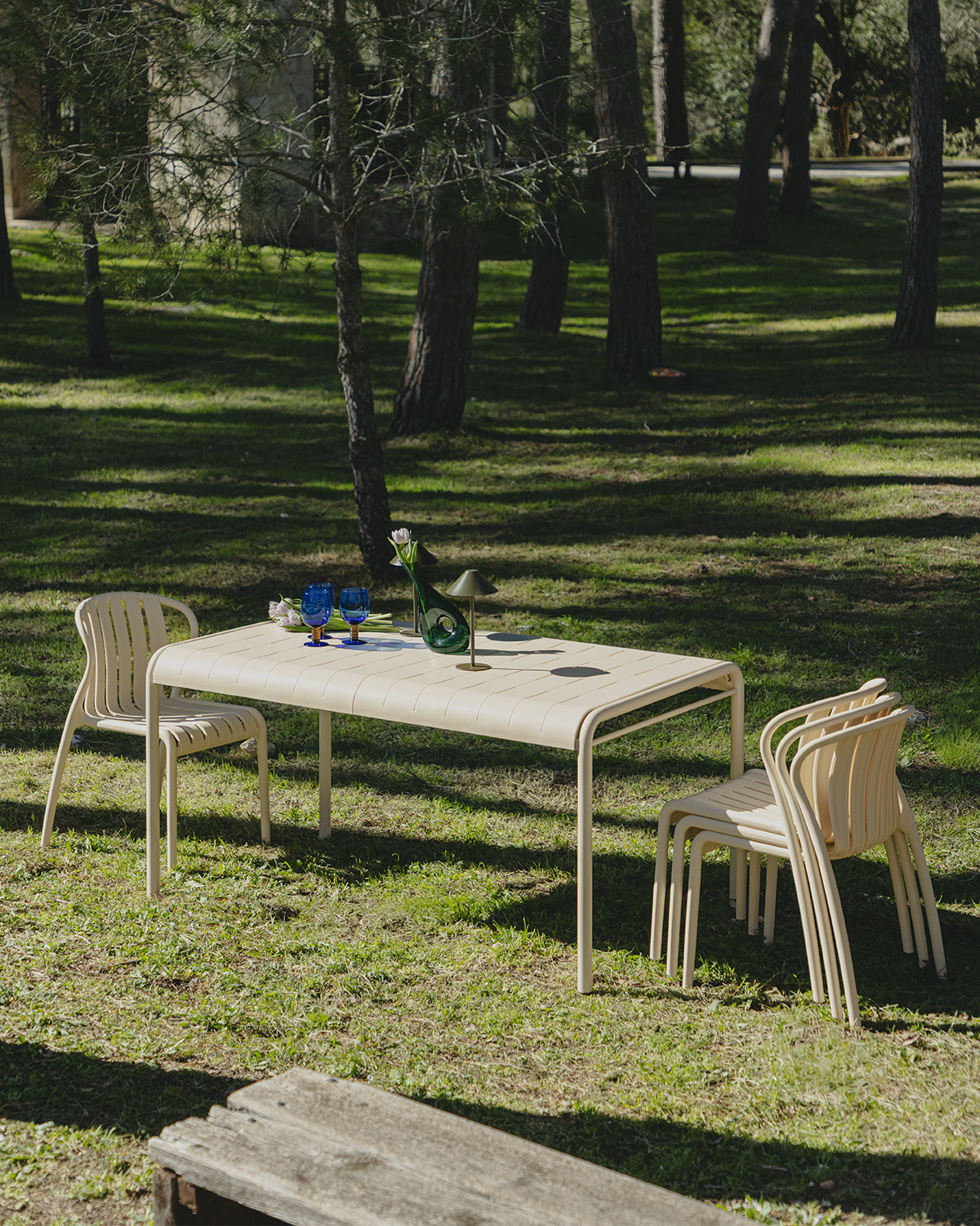 Mesa de Exterior Rectangular de Metal y Polipropileno (155x90 cm) Baztan, imagen de galer&iacute;a 2