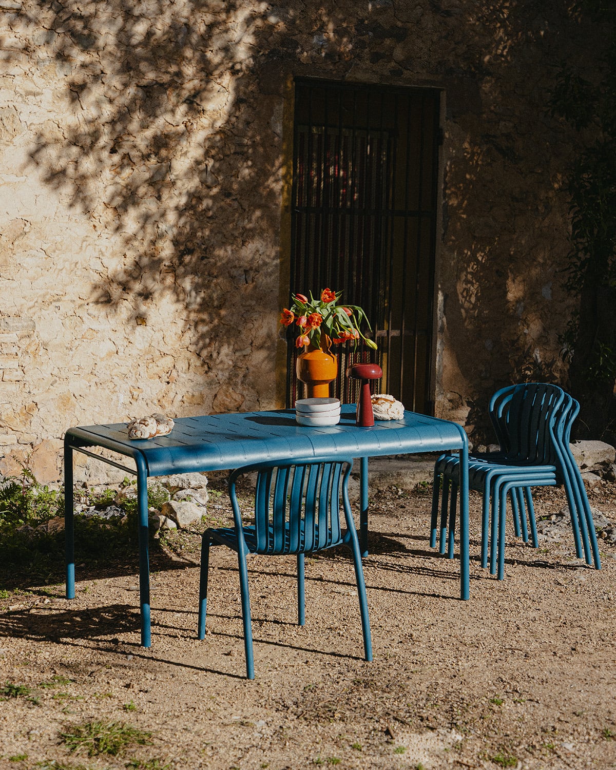 Mesa de Exterior Rectangular de Metal y Polipropileno (155x90 cm) Baztan, imagen de galer&iacute;a 2