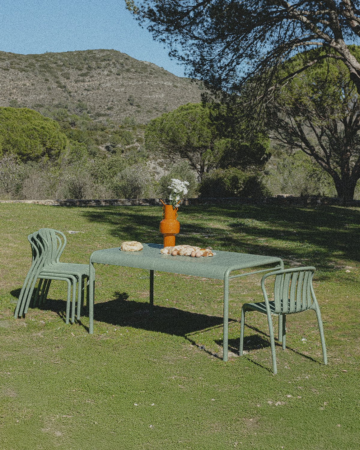 Mesa de Exterior Rectangular de Metal y Polipropileno (155x90 cm) Baztan, imagen de galer&iacute;a 2