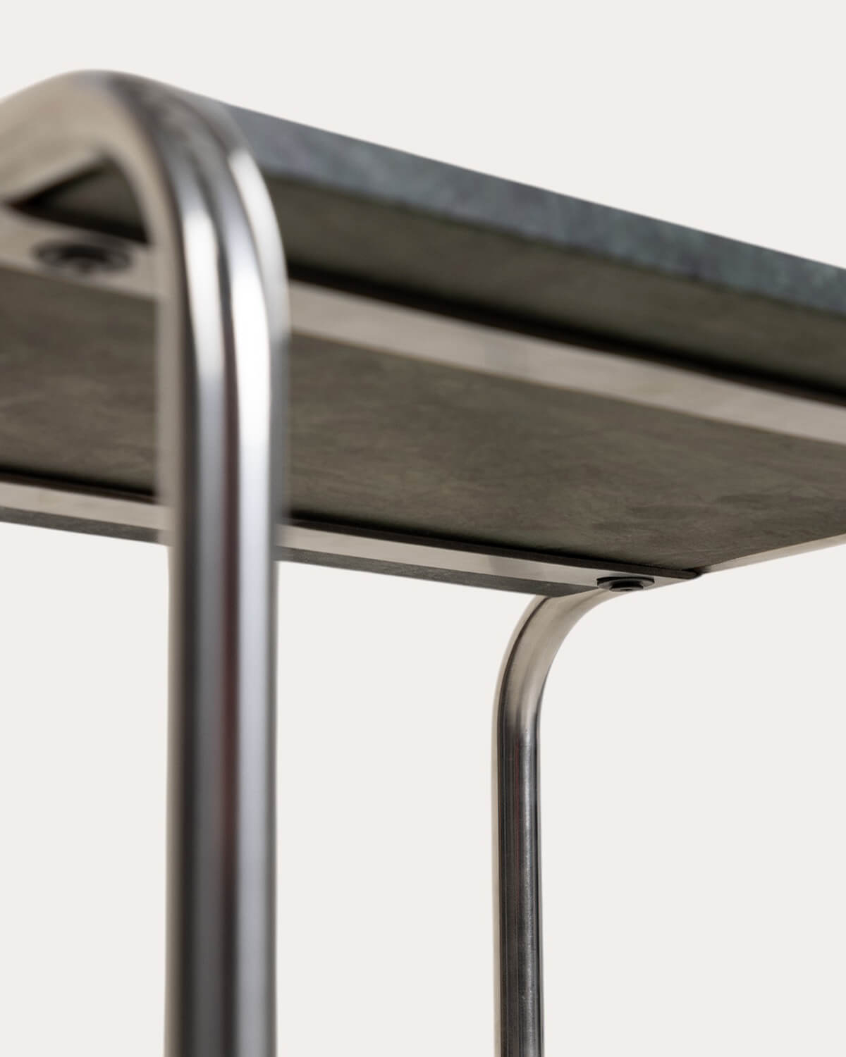 Mesa Auxiliar Cuadrada de Mármol y Metal (40x40 cm) Nansa, imagen de galer&iacute;a 7