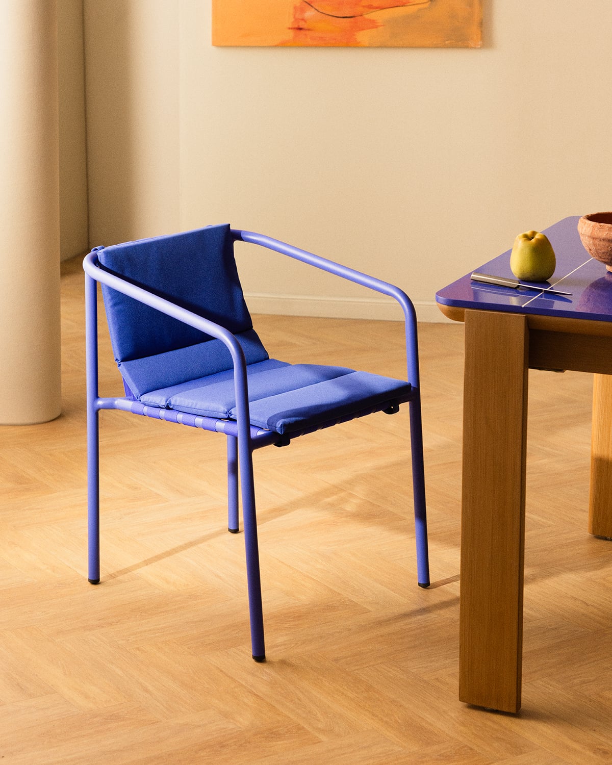 Silla de Comedor de Aluminio y Tela Vinke, imagen de galer&iacute;a 2