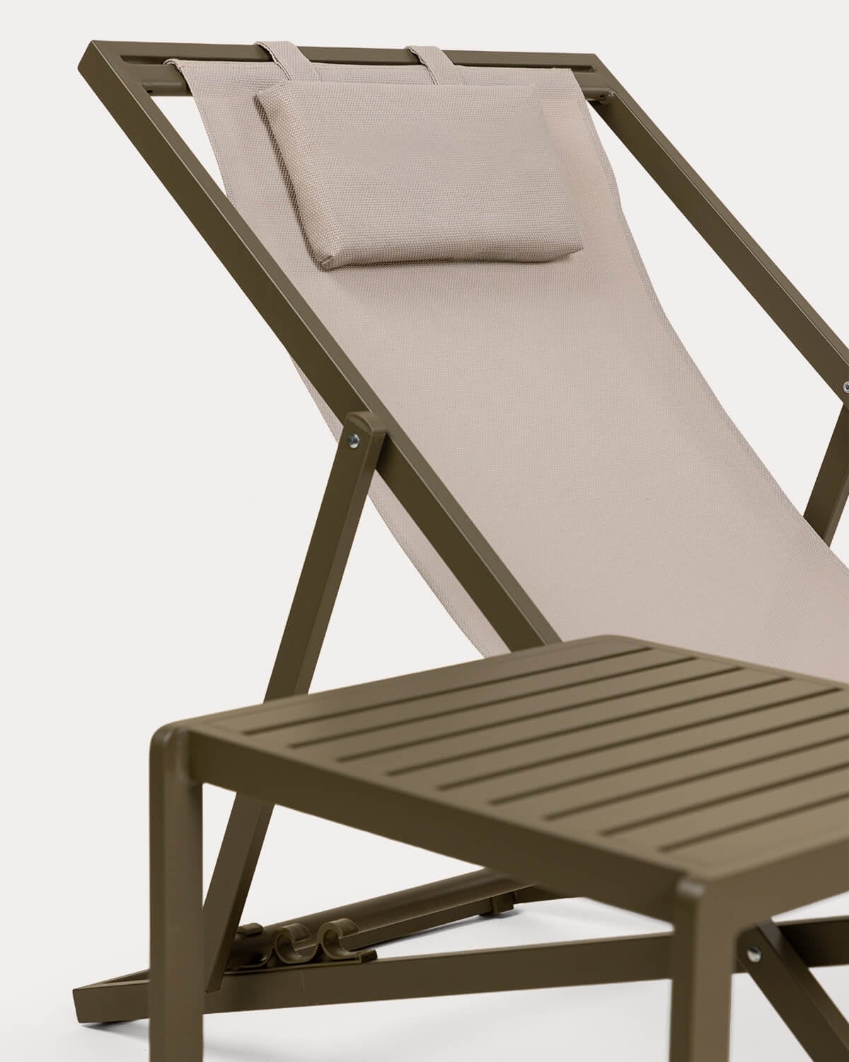 Set de Hamaca Reclinable Rilas y Mesa Auxiliar de Aluminio (40x40 cm) Kreta, imagen de galer&iacute;a 2