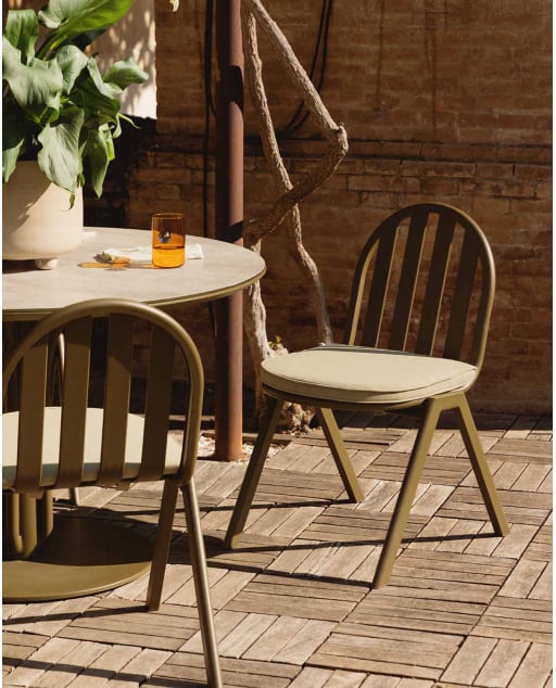 Silla de Exterior de Aluminio y Tela Llibet