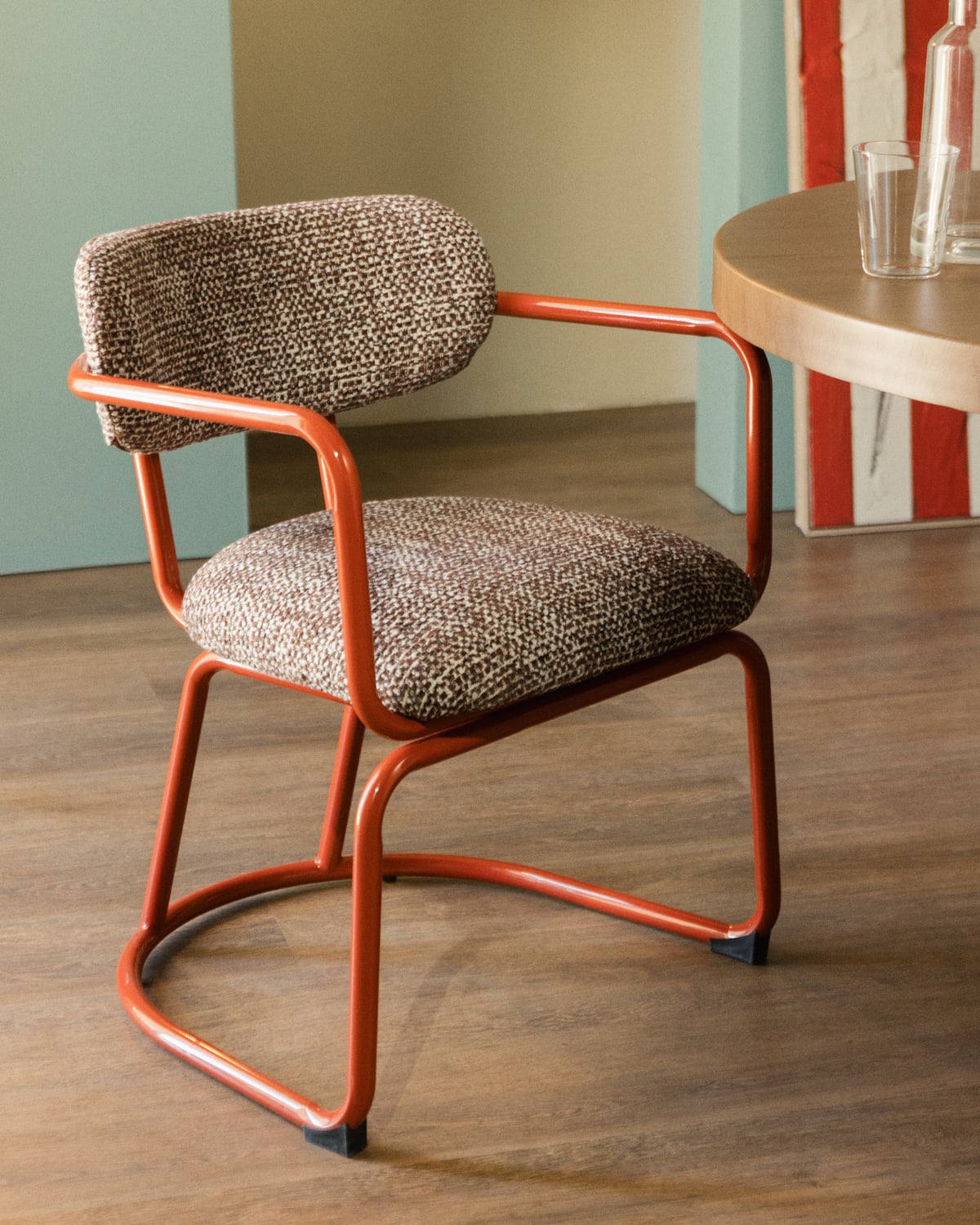 Silla de Comedor de Metal y Tela Yeray, imagen de galer&iacute;a 3