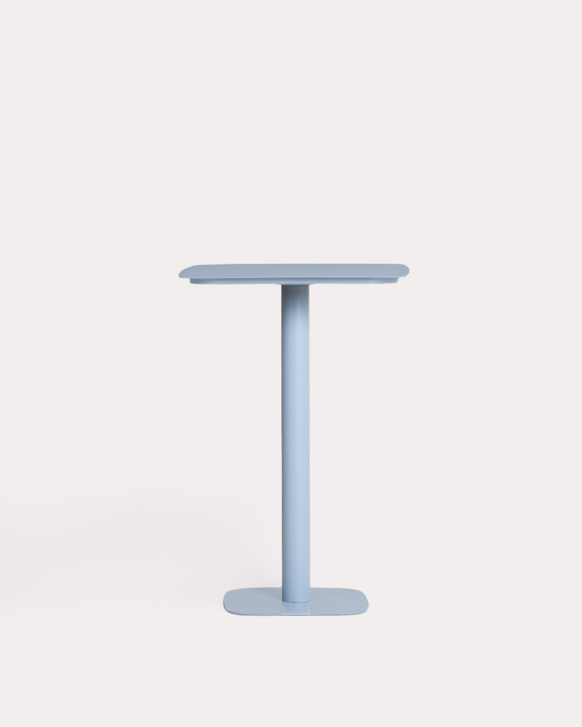 Set de Mesa Alta Cuadrada de Metal (70x70 cm) Zoilo y 2 Taburetes Altos de Polipropileno (74 cm) Meivy de Exterior, imagen de galer&iacute;a 4