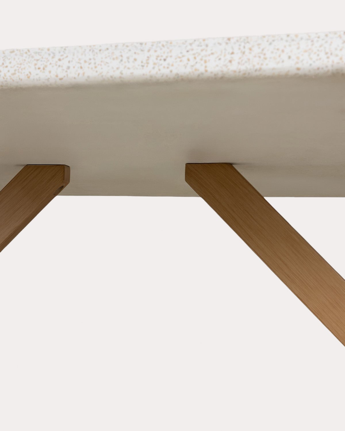 Set de Mesa Ovalada de Terrazo (230x100 cm) Mirena y 6 Sillas con Reposabrazos de Madera de Acacia Tanon de Exterior, imagen de galer&iacute;a 5