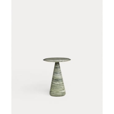 Mesa Auxiliar Redonda de Cemento (Ø45 cm) Zuna Verde Flora - The Masie