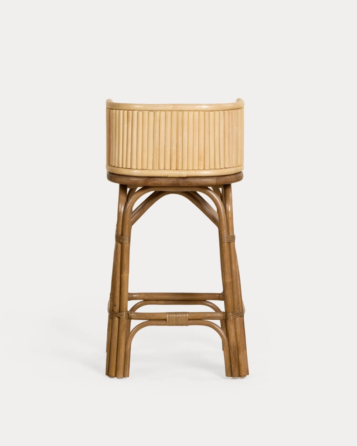 Taburete Alto de Ratán Natural (75 cm) Dozza, imagen de galer&iacute;a 3