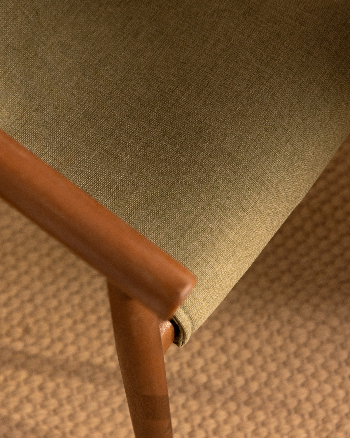 Pack 2 Sillas de Comedor de Madera de Eucalipto y Tela Clhoti, imagen de galer&iacute;a 6